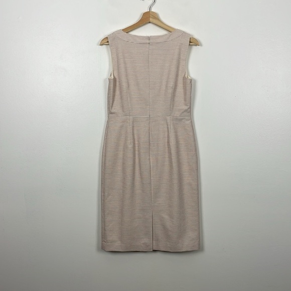 Talbots Striped Dress Suit Womens 2 Lined Sleeveless Zip Closure Cotton Blend - Picture 11 of 15
